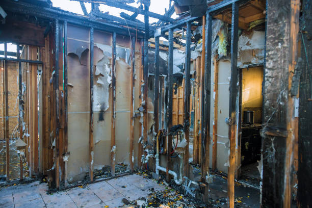 Professional Fire Damage Assessment technician working in Elroy, NC